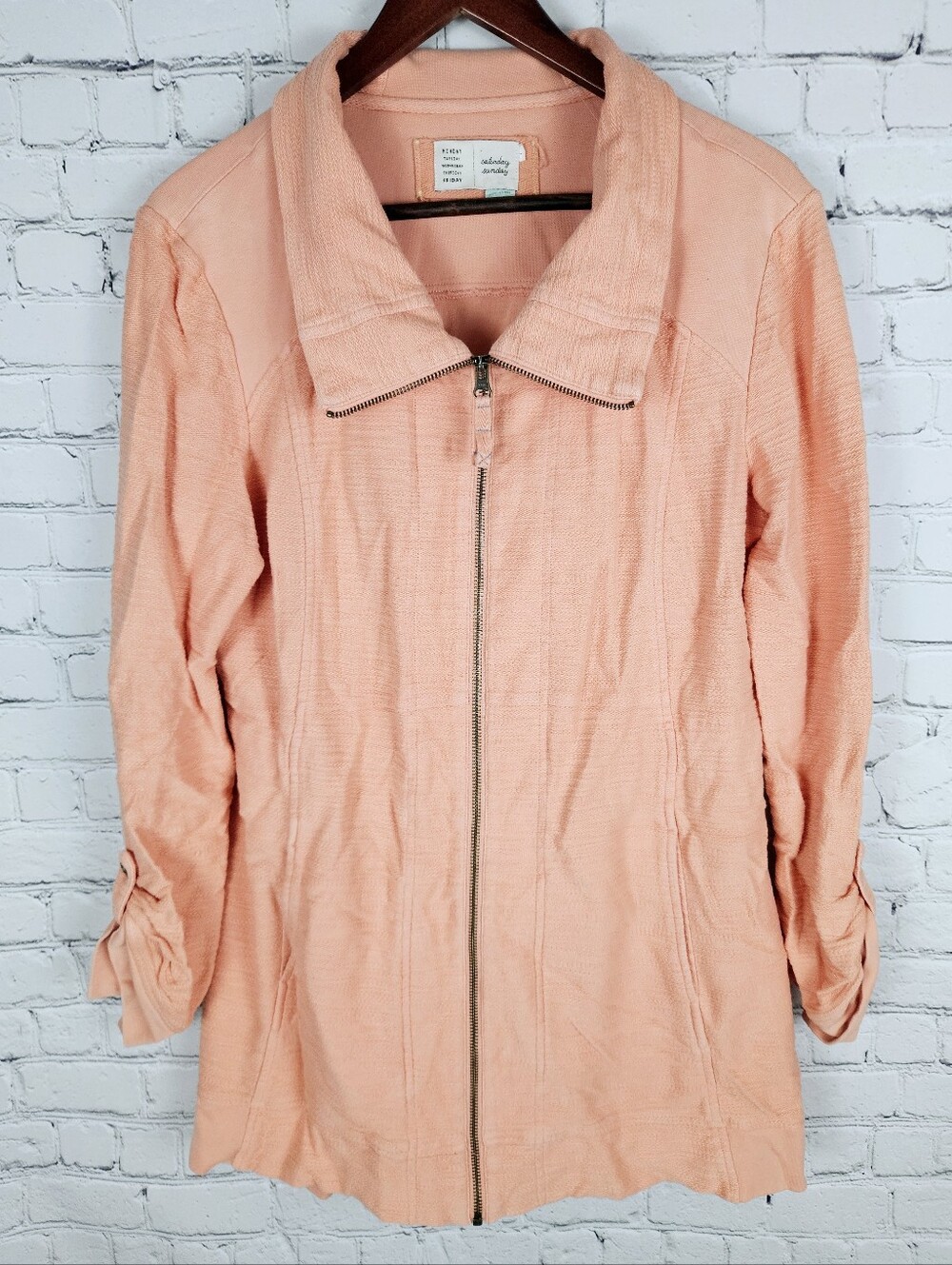 SATURDAY SUNDAY ANTHRO | Quinn zip up light jacket